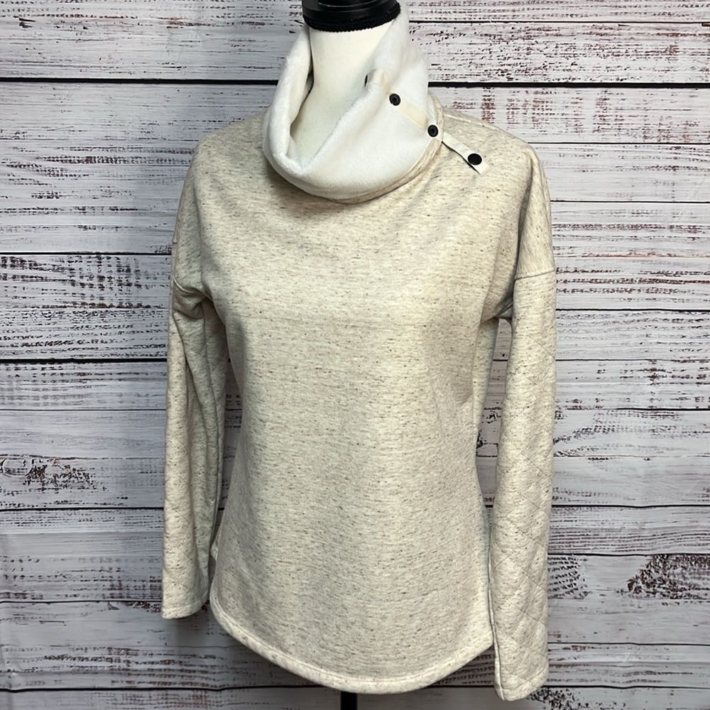 Marmot Mina Sweatshirt Top Sweater Women’s S Fleece Lined Long Sleeve Quilted